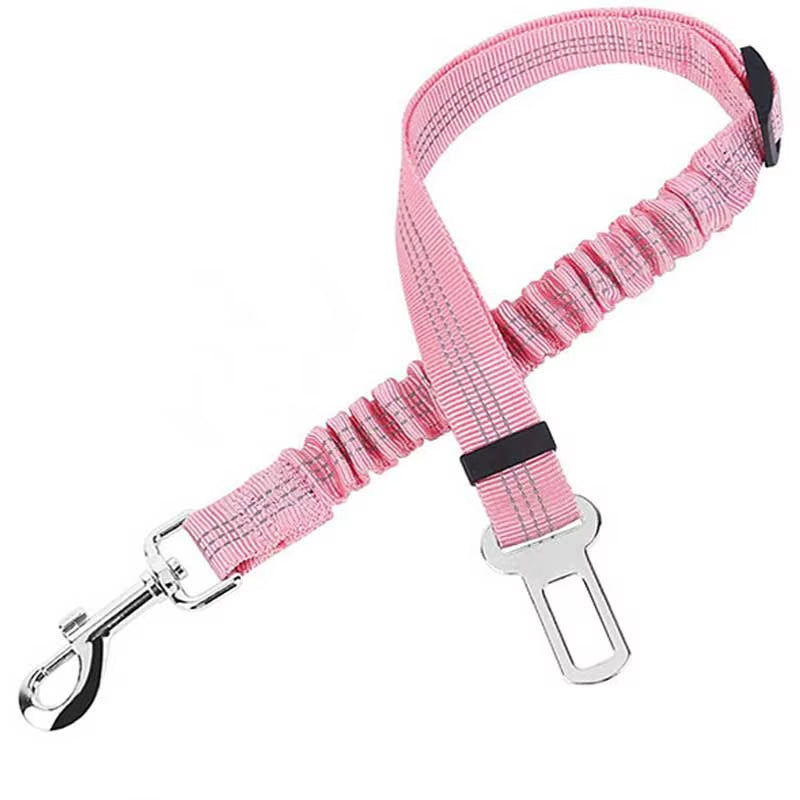 Adjustable Pet Cat Dog Car Seat Belt Pet Seat Vehicle Dog Harness Lead Clip Safety Lever Traction Dog Collars Dog Accessoires